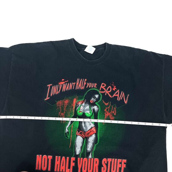I Only Want Half Your Brain Not Half Your Stuff G.A.T. Guns T Shirt Gildan - Picture 5 of 10